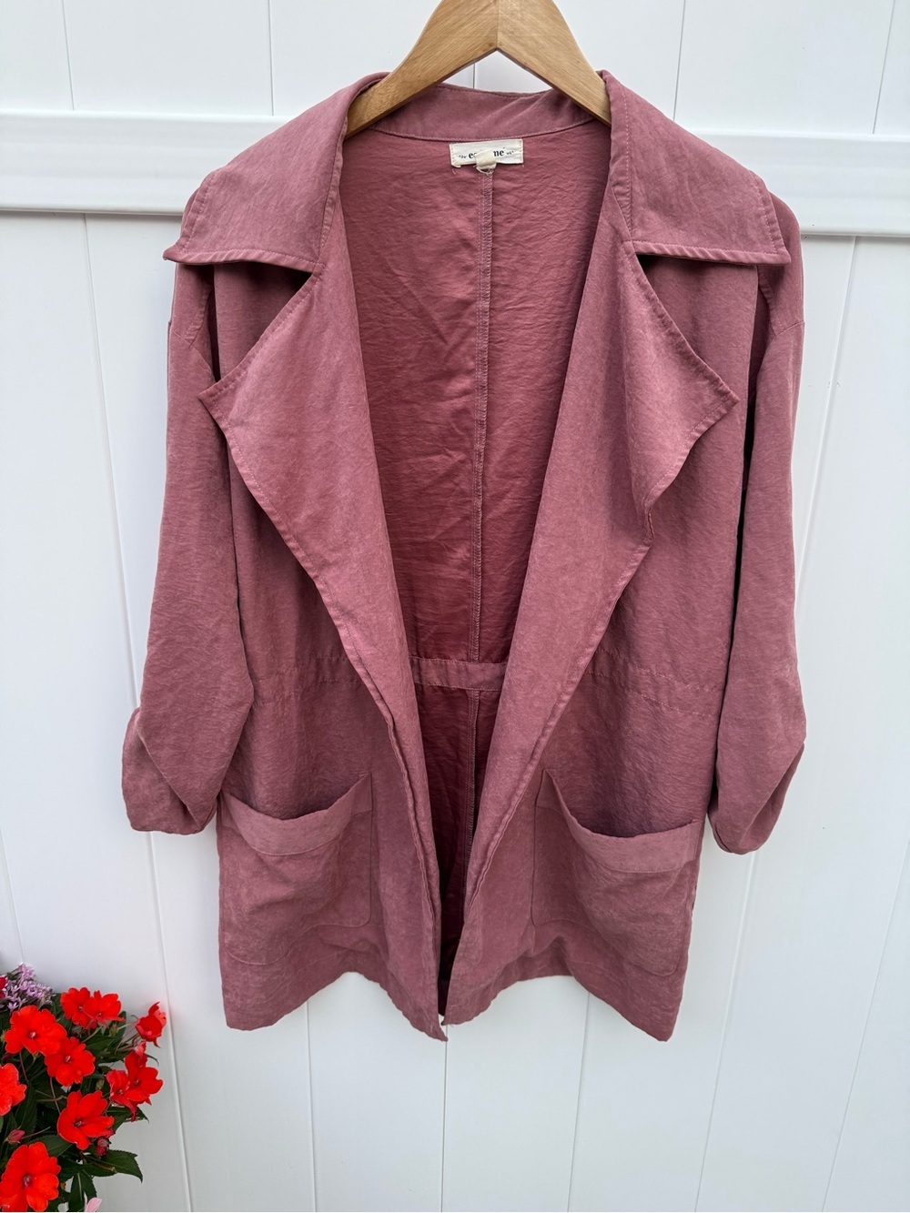 eesome Dusty Rose Open-Front Blazer